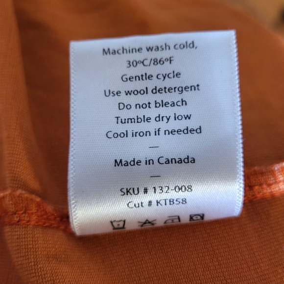 Kitsbow Rudy Merino mtb jersey in Moab Orange - Picture 8 of 9